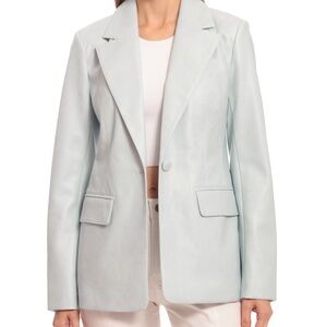 Avec Les Filles Light Blue Suit Jacket NWT